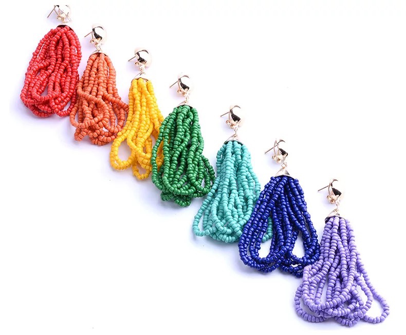 Handmade rice bead earrings Application Scenario