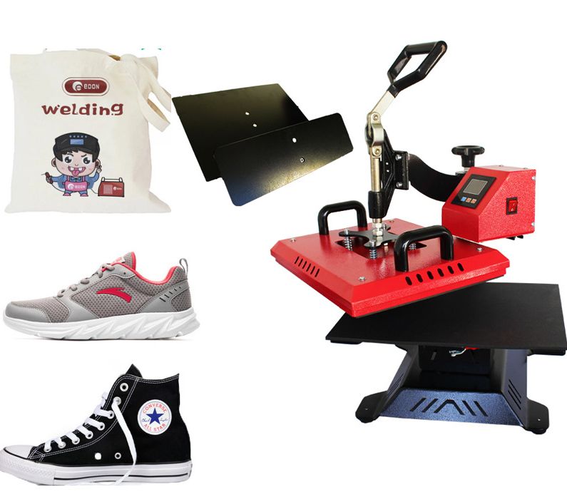 Shaking head stamping machine multi-function shoe printing machine sports shoes custom logo shoe printer shoe toaster heat transfer machine Application Scenario
