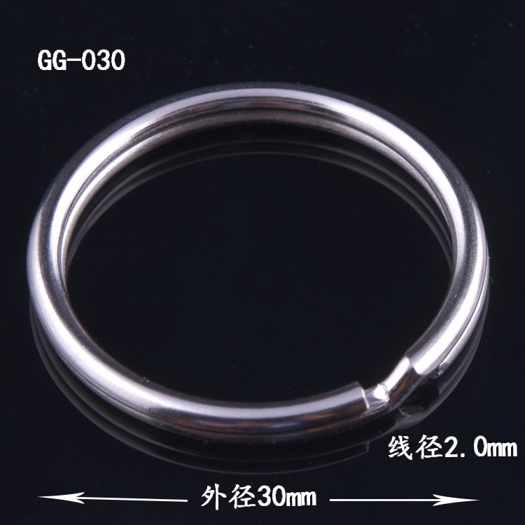 Manufacturers direct iron key ring 30mm aperture metal key ring wholesale smooth ring ring key ring thumbnail
