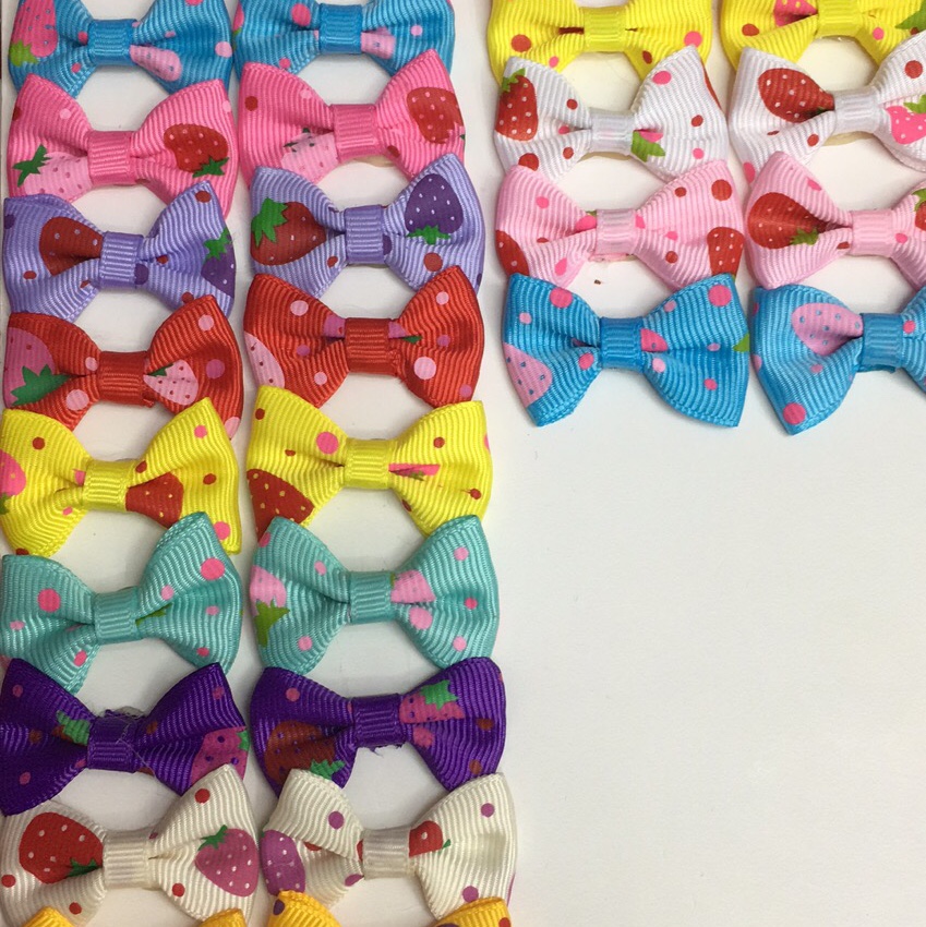 Bow children little girl headdress baby lovely Princess girls dress hair Accessories strawberry each pack of 500 thumbnail
