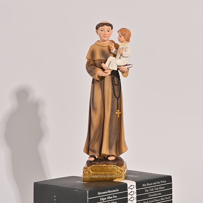 Resin handicrafts, Christian Father holding the Holy Infant figure sculpture, home decoration factory direct sales, customization and wholesale Specification image
