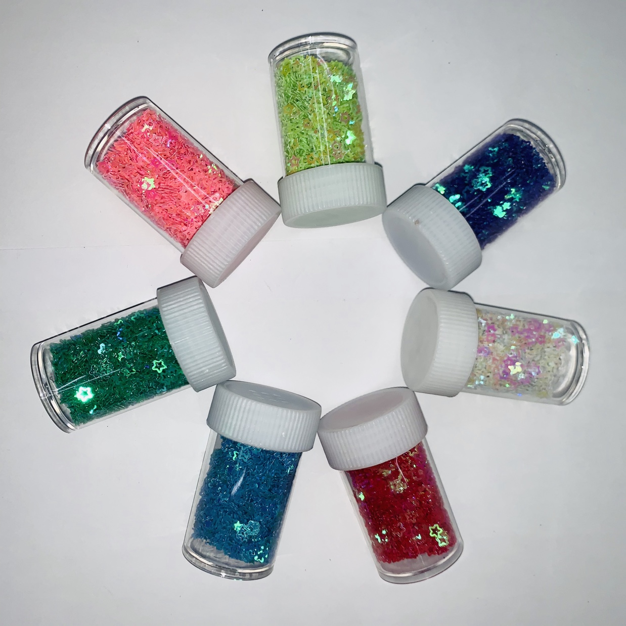 空心五角星亮片图