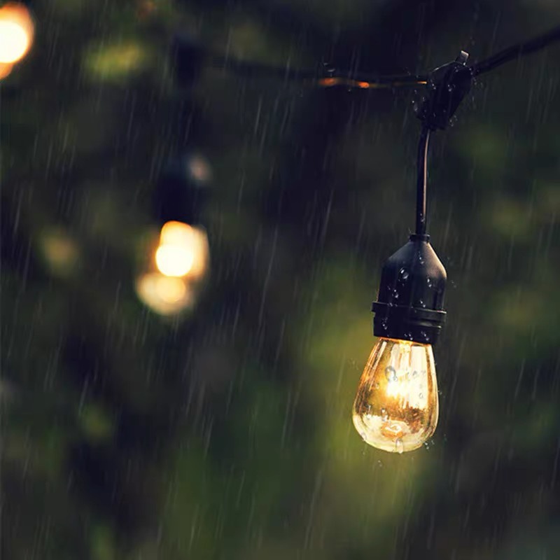 Outdoor Waterproof Light String E27 Parkmark Replacement Bulb Patio Restaurant Wedding Villa Decor Specification drawing