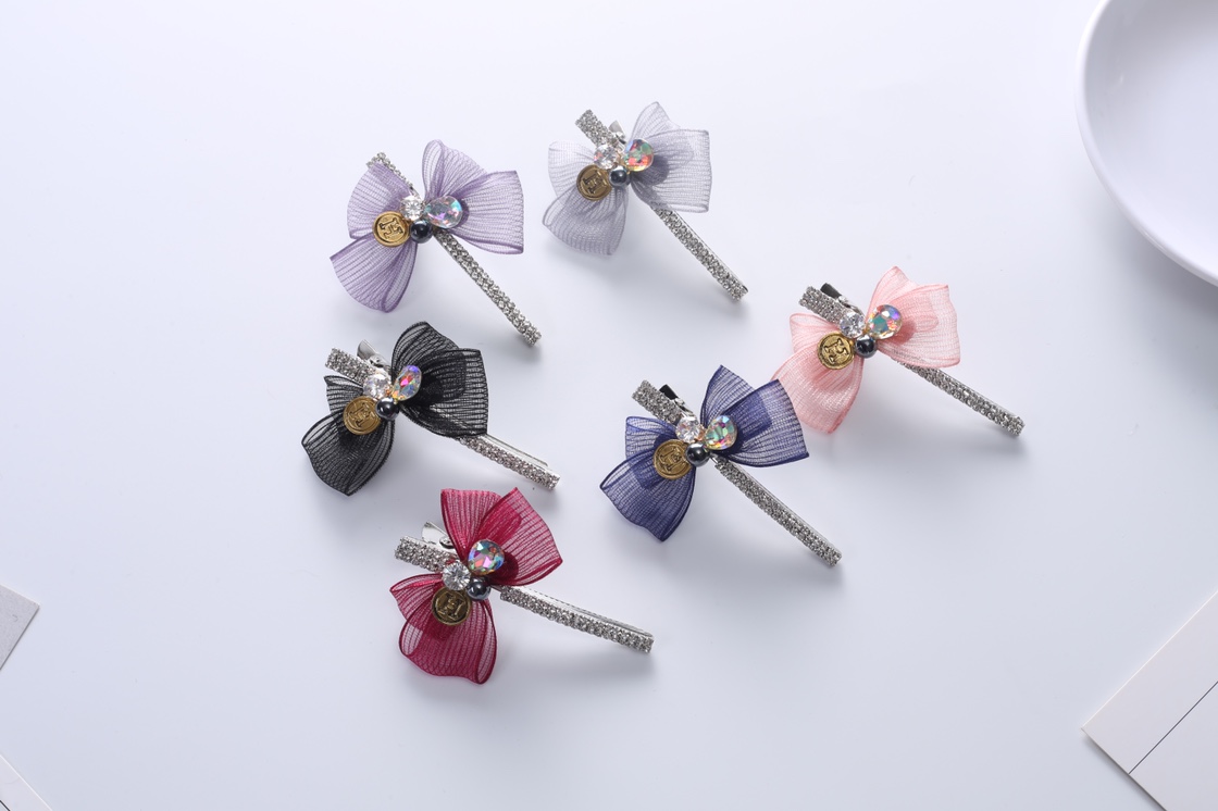 Japanese and Korean popular fabric rhine-diamond clip
