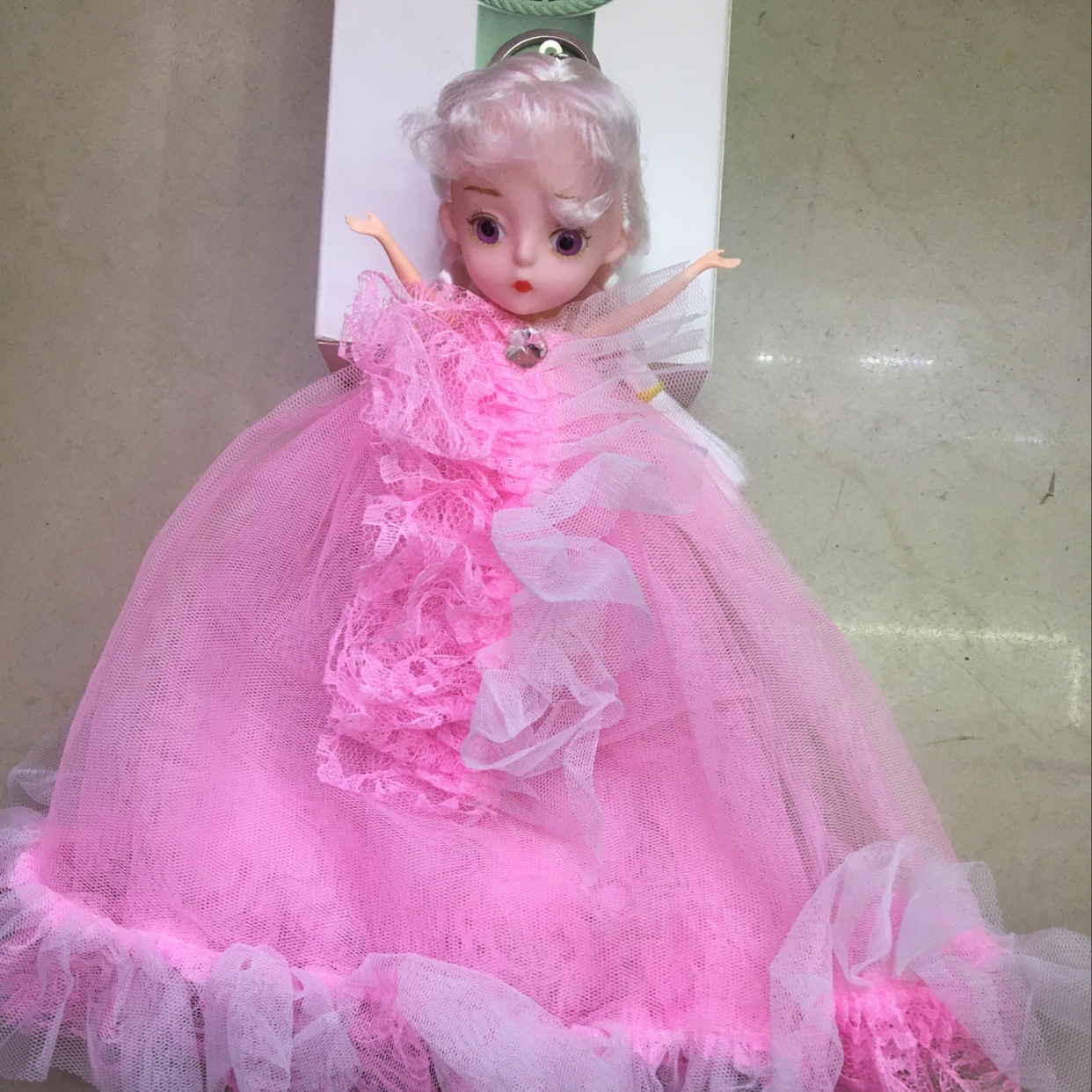 40cm two-tone single side Elsa Princess key ring