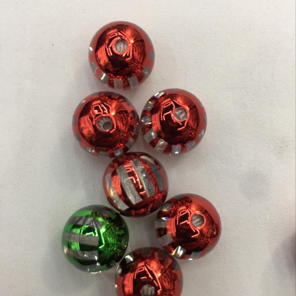 12Mm Striped Carving Beads details Picture