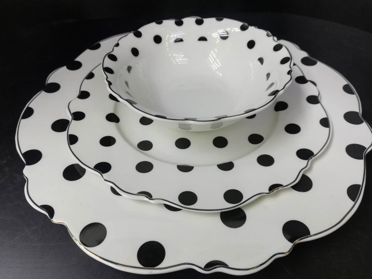 18Pcs Bone China Ceramic Tableware Type B Specification drawing