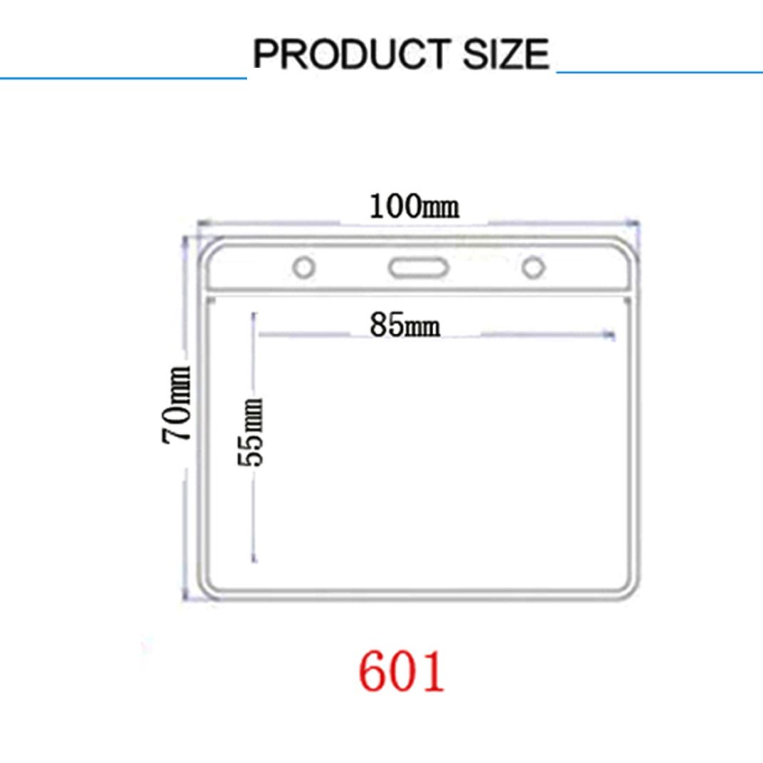 软膜601证件卡套横款透明工作牌卡套胸卡银行卡保护套学生卡套详情图6