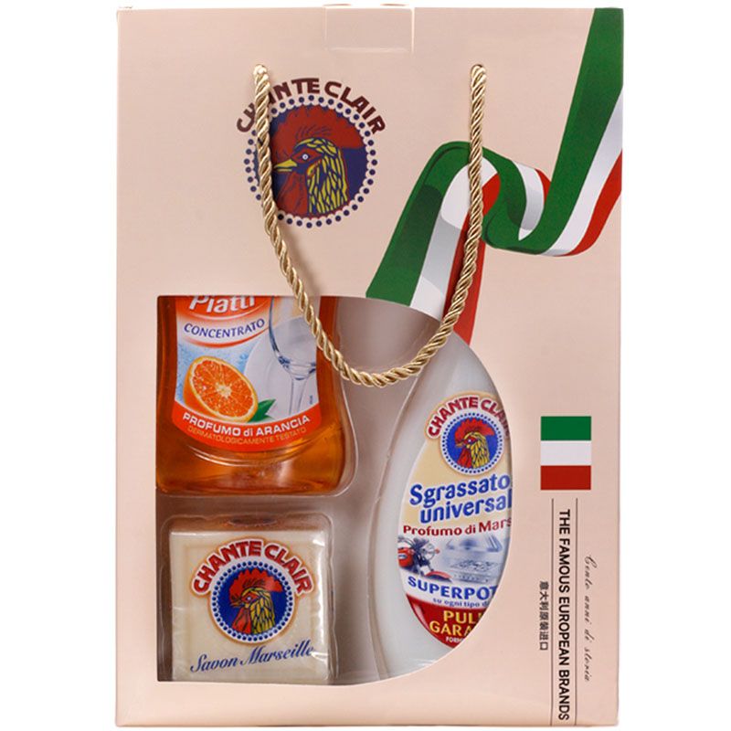 意大利进口 去污喷雾 洗洁精 肥皂 3件套礼盒（颜色气味随机包装）详情图4