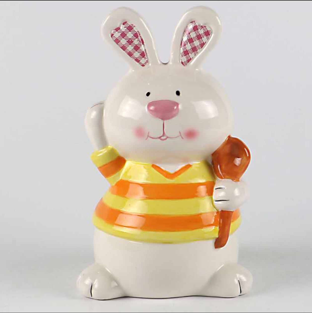 延金陶瓷兔子摆件 桌面摆件 彩色兔子桌面装饰 复活节陶瓷摆件 A01