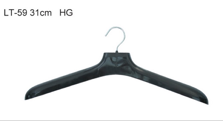 Lt-59 Iron hook plastic hanger 31cm suit hanger