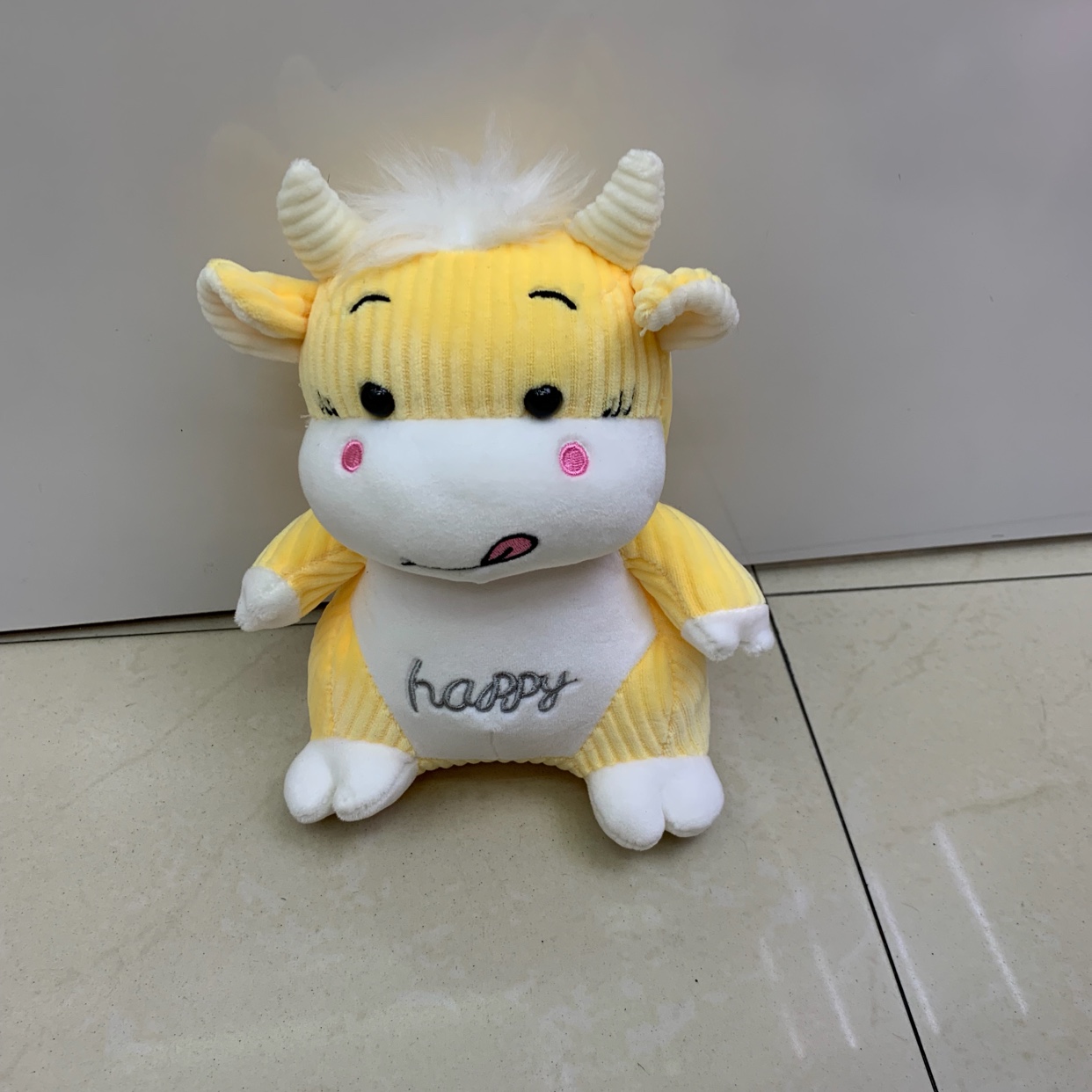 Wholesale of national trend zodiac ox striped ox plush toys details Picture