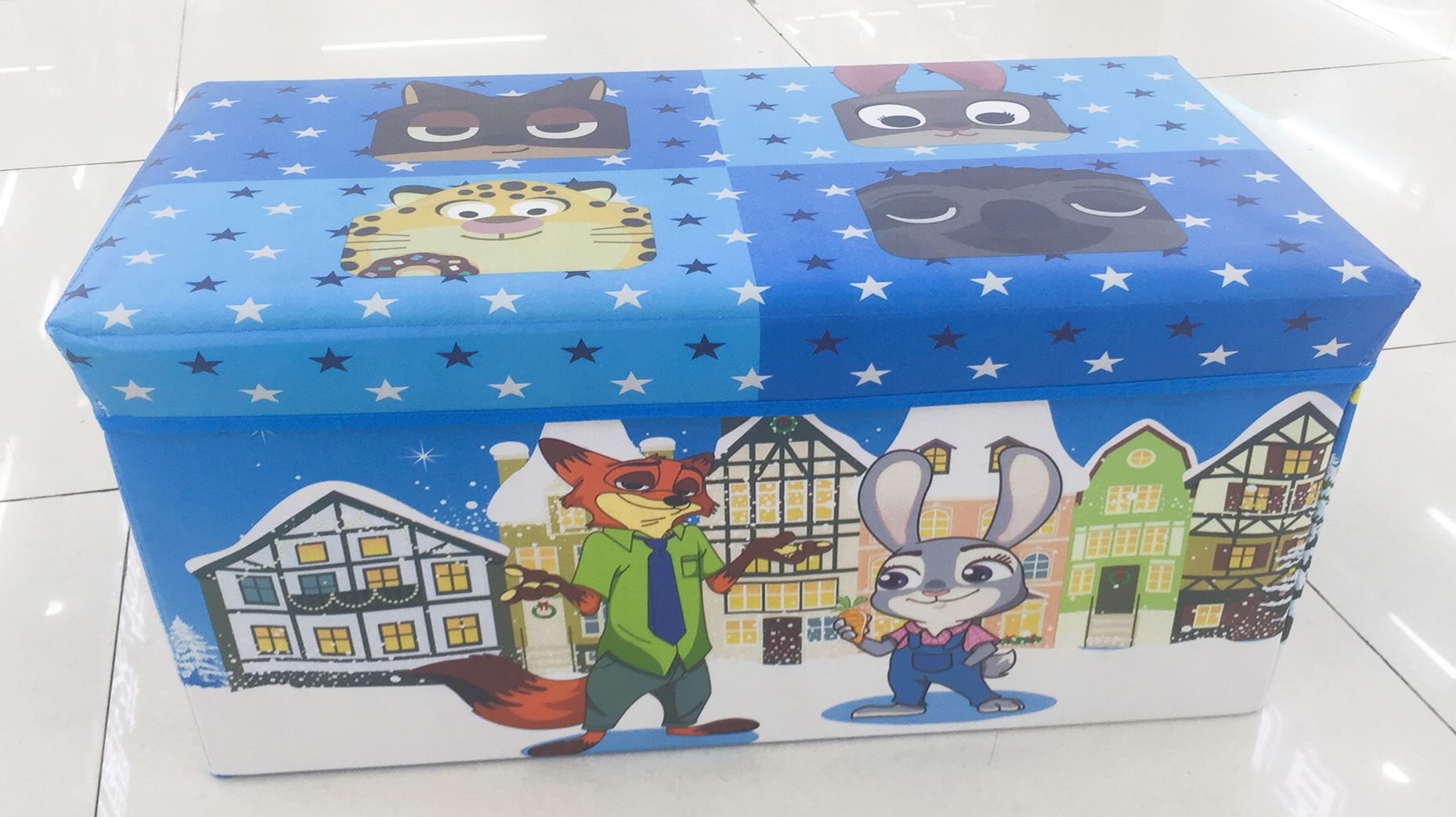 Yiwu Selection waterproof cartoon rectangle 49X30X30 nano stool /34267 full figure