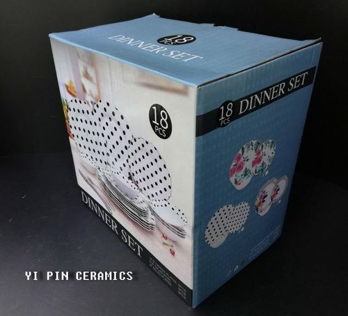 18Pcs Bone China Ceramic Tableware Type B Application Scenario