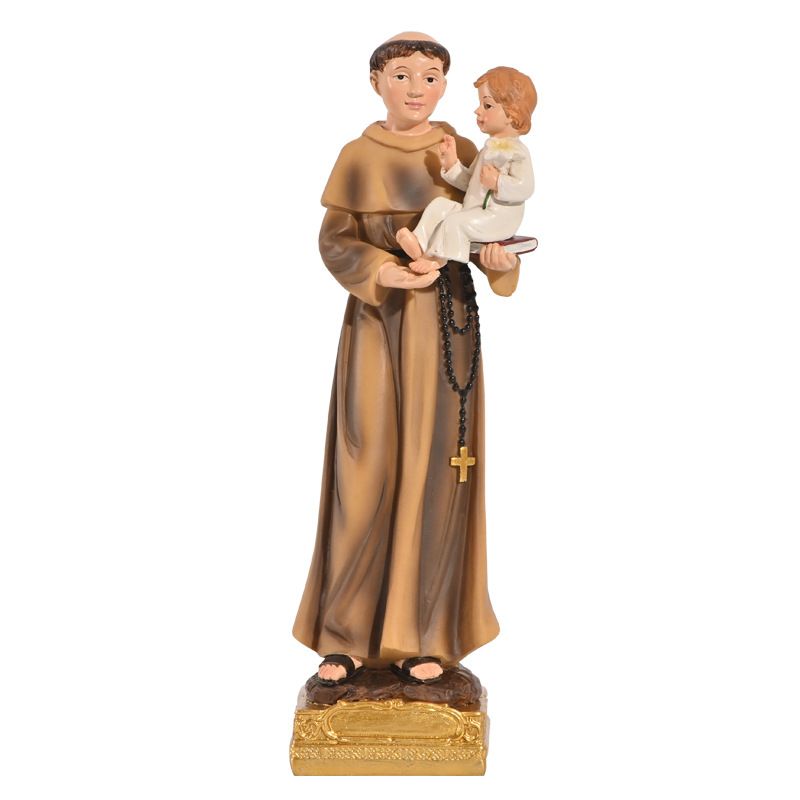 Resin handicrafts, Christian Father holding the Holy Infant figure sculpture, home decoration factory direct sales, customization and wholesale Item Picture