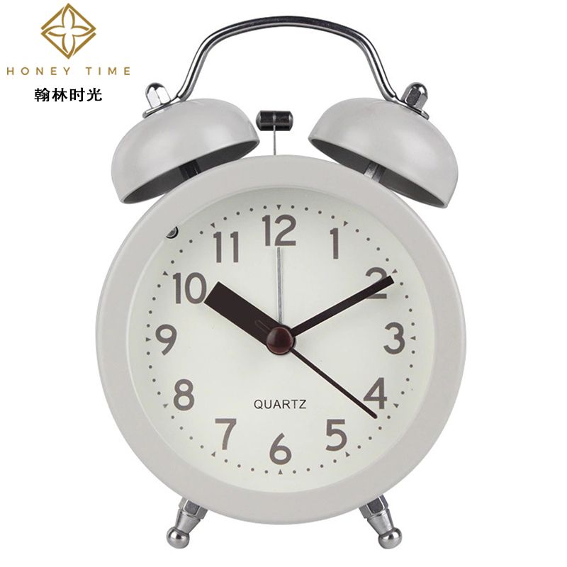 Hanlin Time Creative New Product: Simple and personalized decorative clock, 3-inch round metal silent scanning bell Application Scenario
