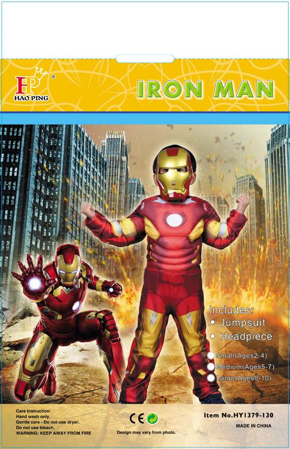 Children's performance costumes, superhero Iron Man stage performance costumes, Halloween costumes
