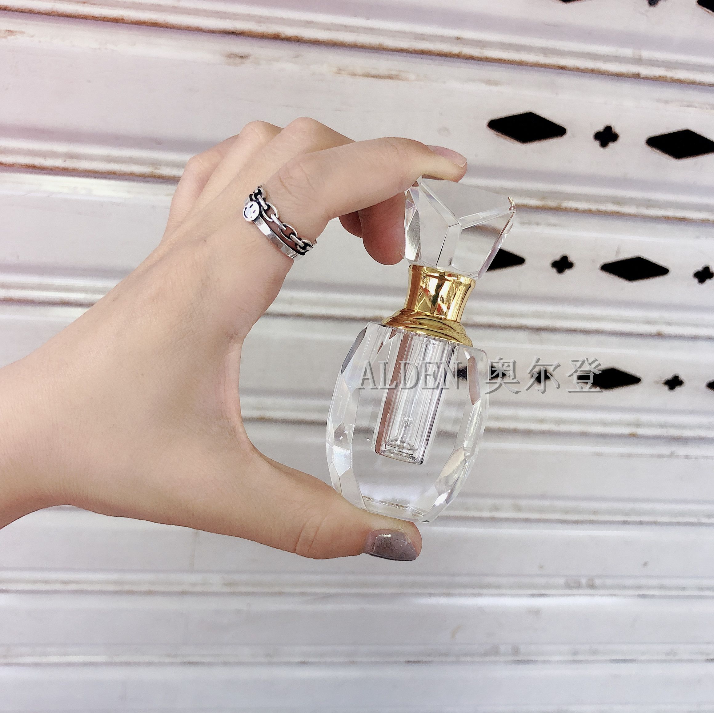 中东迪拜香精瓶3ml 水晶透明高档精油瓶