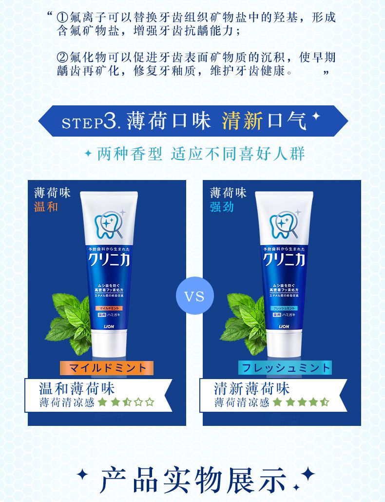 日本LION狮王酵素洁净牙膏详情图1