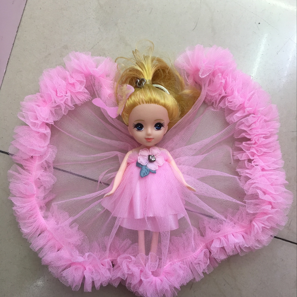 18cm keychain doll. Little Princess Jenny Unilateral details Picture