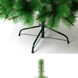 Yiyang Christmas Craft: 1.8-meter-tall flowering pine needle trees, 240 heads, iron feet, single tree packaging, gold powder Christmas supplies, festive decorations undefined