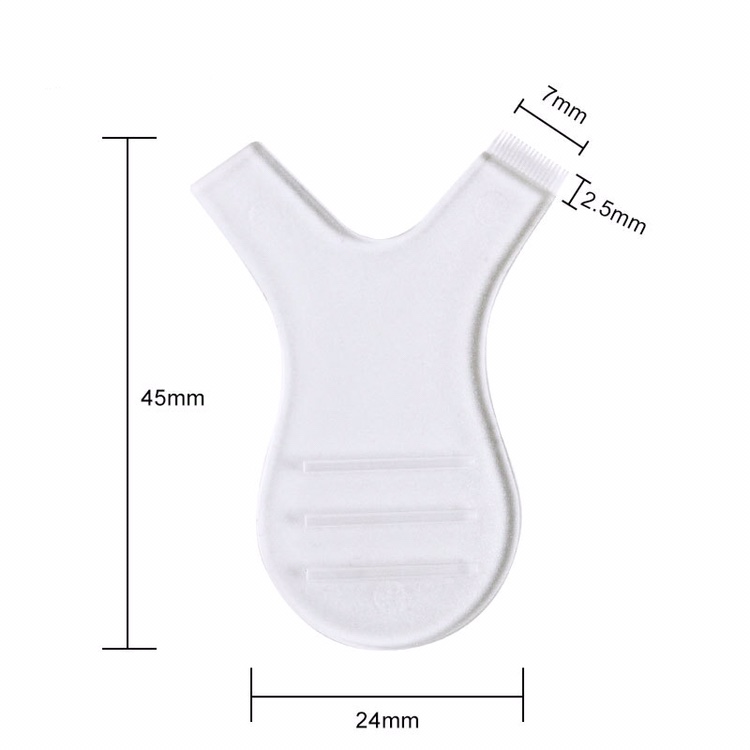 Y-shaped eyelash brush, eyelash perming comb, all-purpose comb, silicone eyelash perming tool, exclusively for export Application Scenario