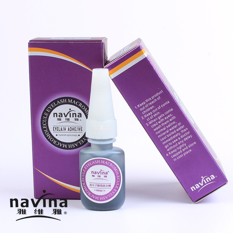navina Yavea Special quick-drying glue for false eyelash grafting, a special glue for beauty salons, a soft adhesive, seamless grafting, long-lasting and firm, exclusively for export