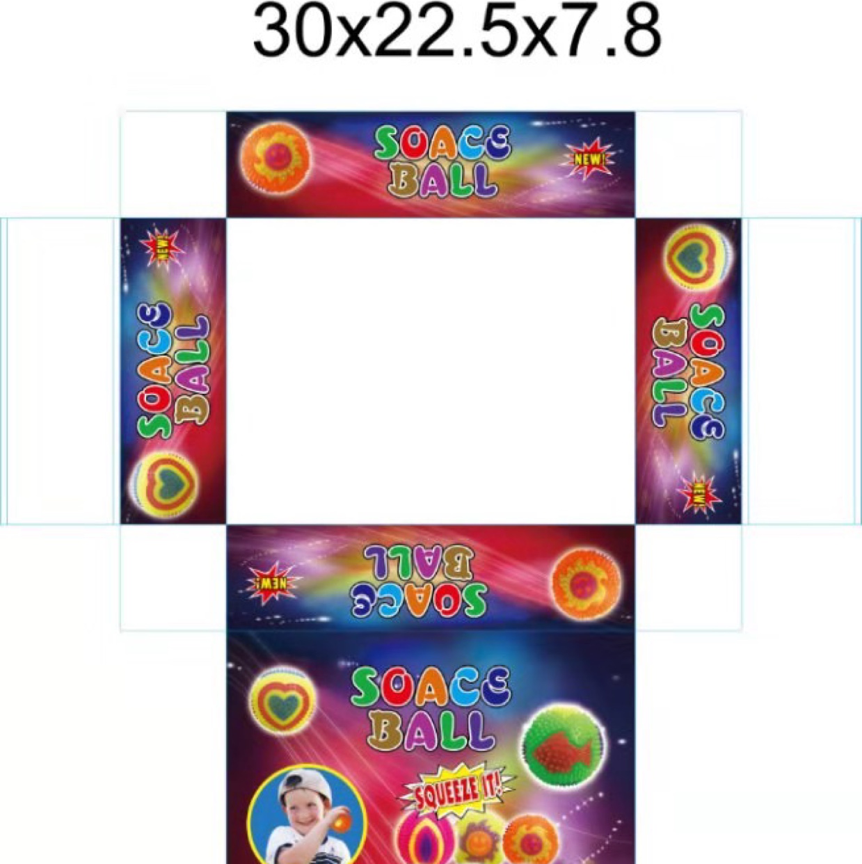 Parpadeando voces estrellas encantadas dibujos animados patrones bolas llamadas bolas silbatos bolas brillantes juguetes de puzzle details Picture