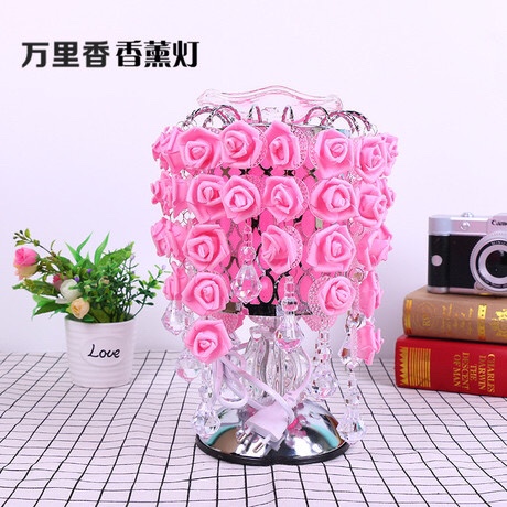 Genuine 16-string snowflake rose aroma diffuser, home bedroom bedside lamp, aroma diffuser, beauty salon aroma desk lamp, sleep aid aroma diffuser Specification image