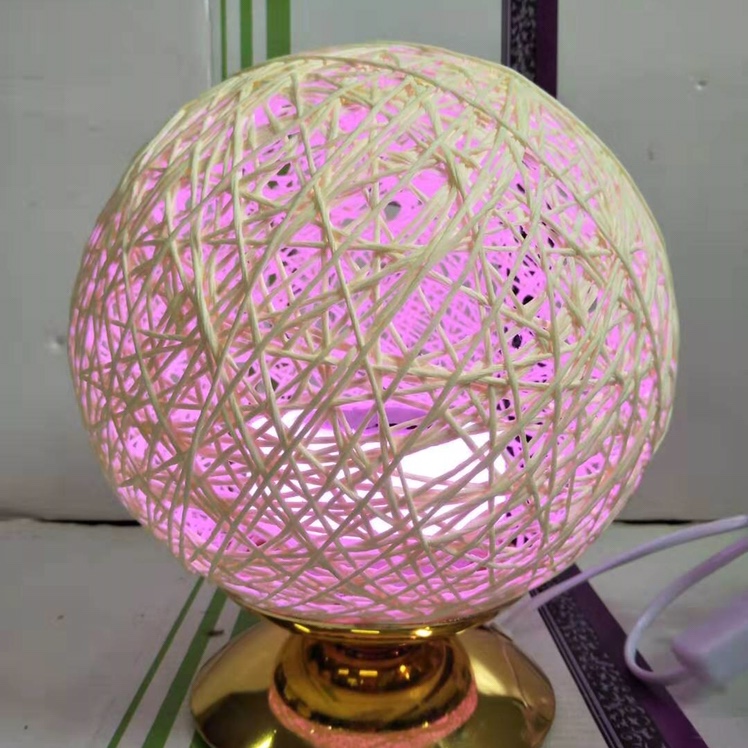 Hemp ball lamp