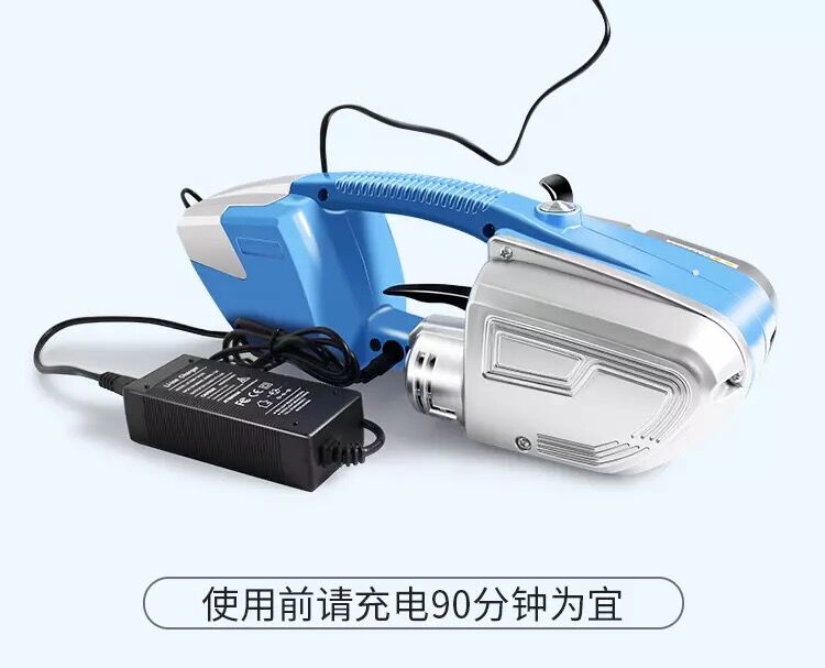 13/16 Small handheld electric strapping machine, plastic steel band strapping machine, rechargeable no-buckle electric fusion strapping machine Application Scenario