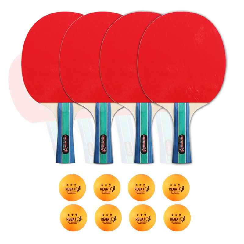 Regail乒乓球拍，四拍八球，套装， 贴牌加工定制，LDJ-200详情图4