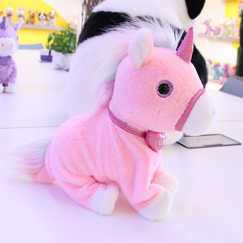 Wholesale of electric plush toys and smart electric unicorns details Picture