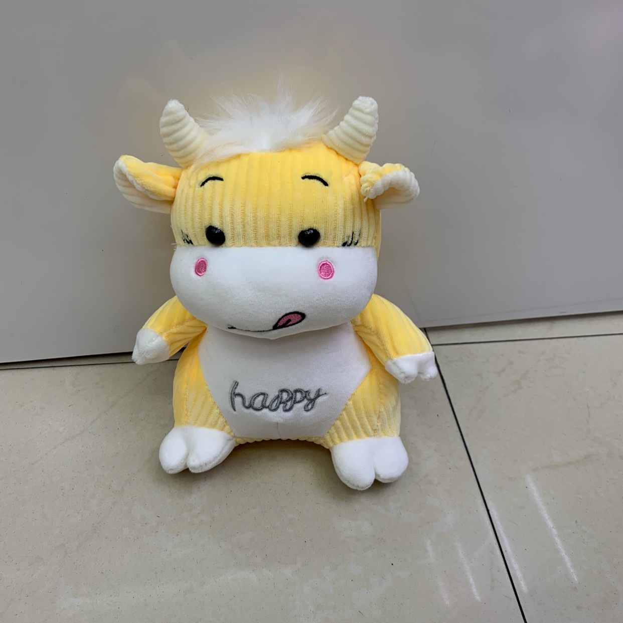 Wholesale of national trend zodiac ox striped ox plush toys