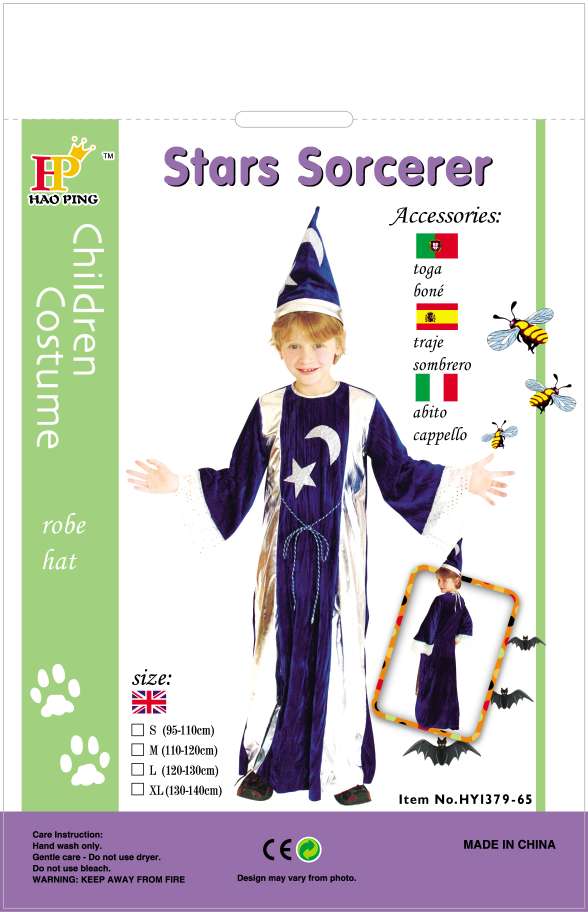 Children's performance costumes, magician stage performance costumes, Halloween costumes