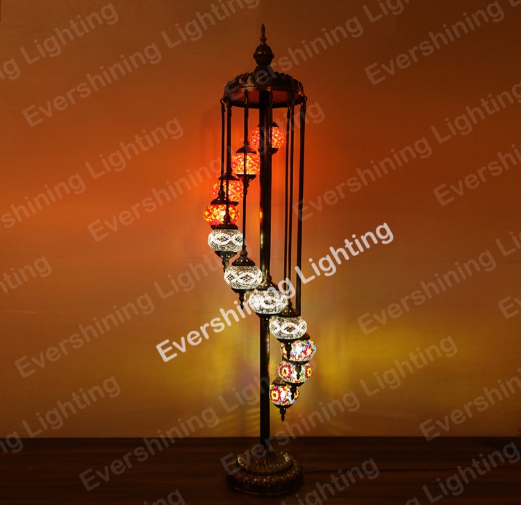 11 Turkish Mosaic floor lamps and decorative floor lamps