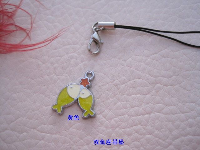 双鱼座合金手机挂件钥匙扣装饰扣箱包配件详情图3