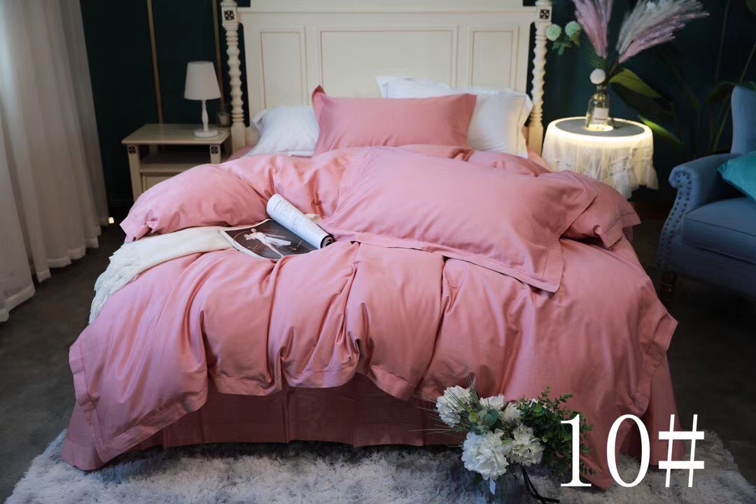 100-piece pure color long-staple cotton wide-edge process 4-piece set, high-end quality fabric soft, high cost performance! Application Scenario