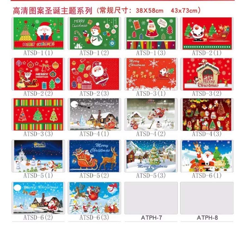 High-definition printed Christmas series Application Scenario