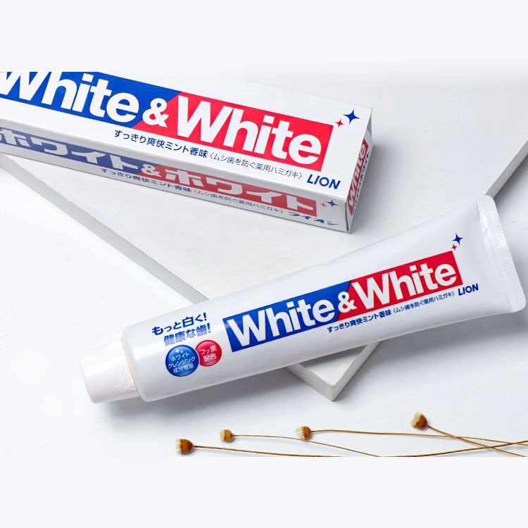 狮王 white white 美白牙膏 150g