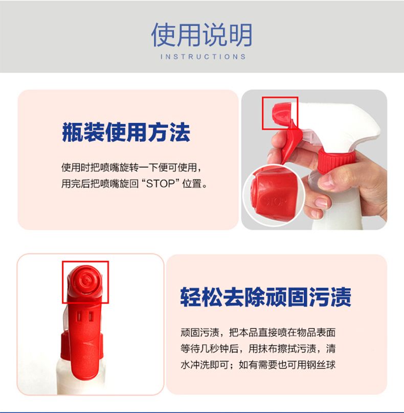 意大利进口去污喷雾清洁剂 厨房重油污油烟机详情8