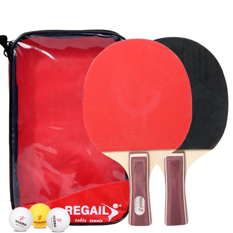 REGAIL乒乓球拍, 雷加尔, 方包两只装, 训练娱乐球拍,AA08详情图3