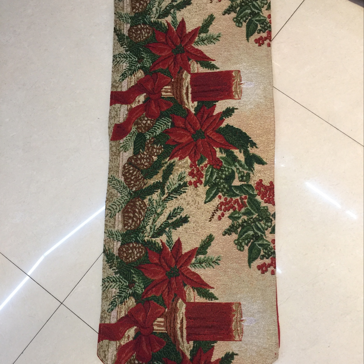 Christmas Table Flag 5256