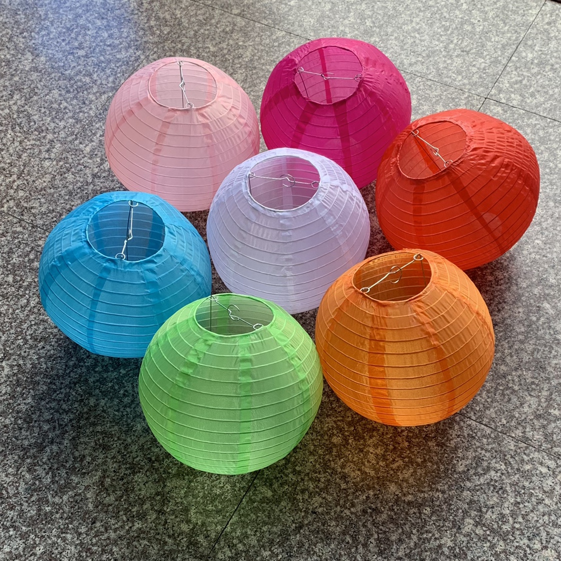 Festival, wedding, party outdoor waterproof folding circle lantern 8 inches thumbnail