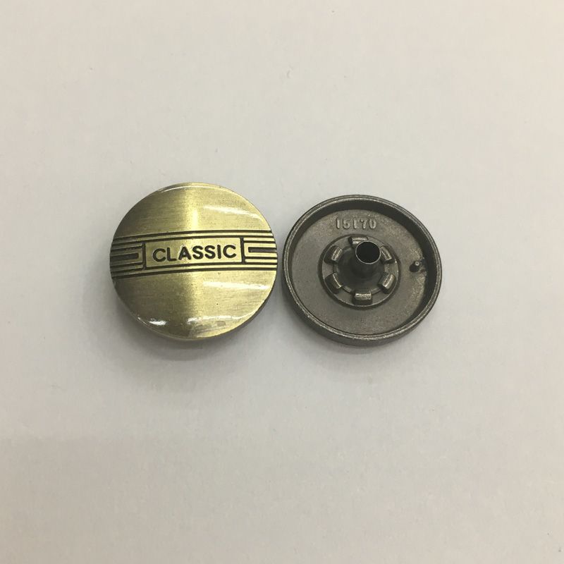Factory direct sales of zinc alloy buttons, two-eye and four-eye buttons, high-end hardware four-piece buttons, jeans buttons and other clothing accessories detail image 3