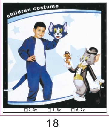 Children's performance costumes, Tom Cat stage performance costumes, Halloween costumes