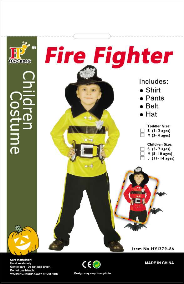 Children's performance costumes, firefighter stage performance costumes, Halloween costumes