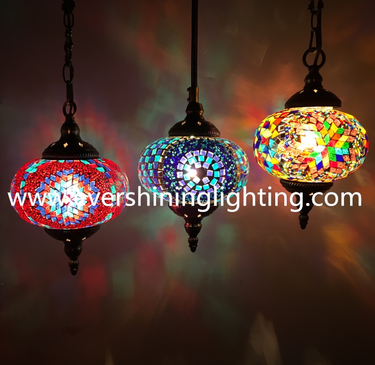 Turkey Mosaic chandelier decorative lamp single - headed trumpet thumbnail