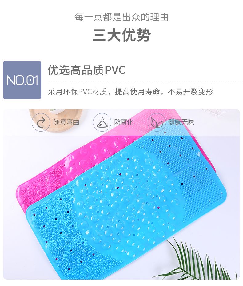 热卖卫生间淋浴室厨房门口防滑脚垫坚固耐用极速排水地垫厂家批发详情图4
