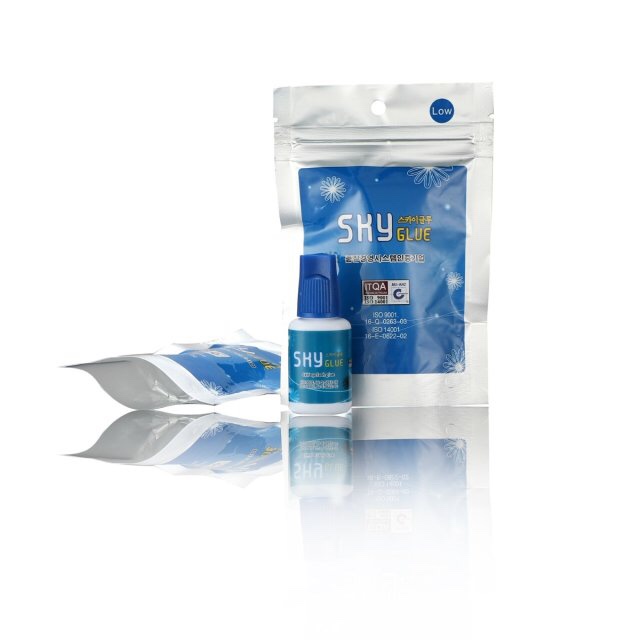 SKY Korean imported low-flavor false eyelash planting glue, 3-second quick-drying eyelash extension glue, special glue for beauty salons, long-lasting and firm glue, exclusively for foreign trade Specification image